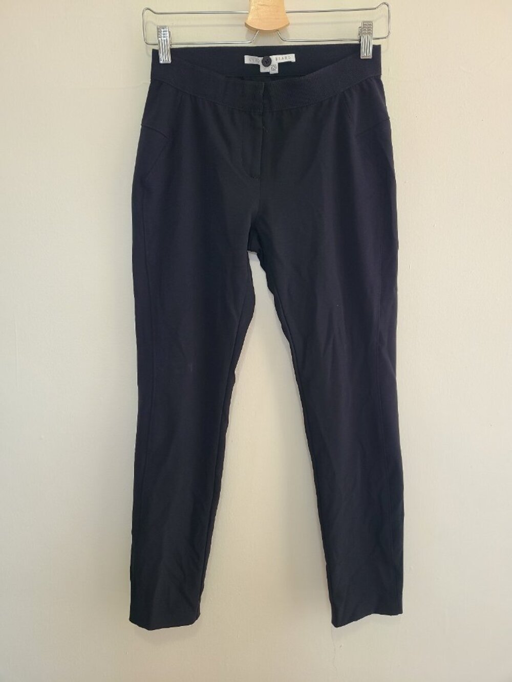 Veronica Beard Rumi Black Straight Leg Dress Pant Trousers size 6